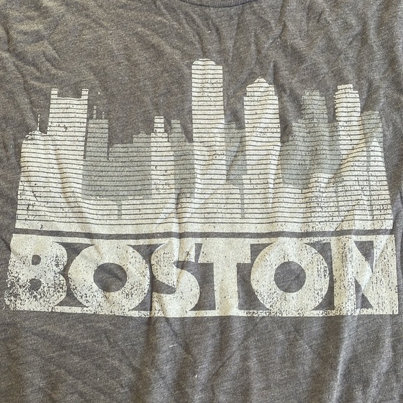 NWT Men’s Boston Skyline gray tee shirt - Size M - Picture 2 of 4